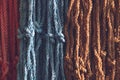 Colorful nylon rope background.