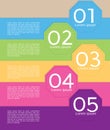 Colorful Octagon Banner Template.