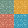 Colorful Octoberfest Seamless Background. Royalty Free Stock Photo