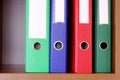 Colorful office folders