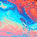 Colorful of oil flow from bubble Royalty Free Stock Photo