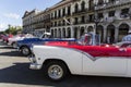 Colorful old american cars in habana cuba Royalty Free Stock Photo