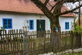 Colorful old Anabaptist house in Velke Levare Slovakia