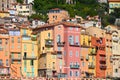 Colorful old buildings in Menton France