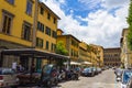 Historic architecture old street Florence Tuscany Italy Royalty Free Stock Photo