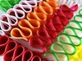 Colorful, old fashioned ribbon candies Royalty Free Stock Photo