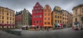 Colorful old house facades on Stortorget square in the old town Gamla Stan in Stockholm in Sweden Royalty Free Stock Photo