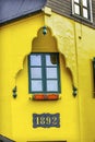 Colorful Old Icelandic Yellow House Street Reykjavik Iceland