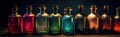 Colorful Old Magic Potion Bottles Royalty Free Stock Photo