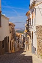 Colorful old narrow city street