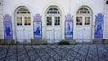 colorful old train station of aveiro in portugal