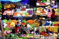 Colorful open air market, Indonesia