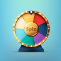 7 options spin wheel game fortune