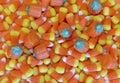 Colorful and orange Halloween candy corns Royalty Free Stock Photo