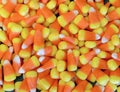 Colorful orange Halloween candy corns Royalty Free Stock Photo