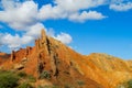 Fairy Tale rainbow canyon Skazka in Kyrgyzstan