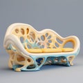 Colorful Organic Biomorphic Furniture With Intricate Penwork