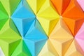 Colorful origami background