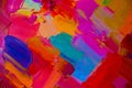 Colorful original abstract oil painting, background