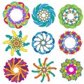 Colorful Ornament Collection Royalty Free Stock Photo