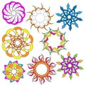 Colorful Ornament Collection Royalty Free Stock Photo