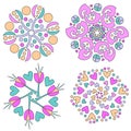 Colorful Ornament Collection Royalty Free Stock Photo
