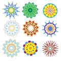 Colorful ornament collection Royalty Free Stock Photo