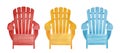 Colorful outdoor lounge chair collection.