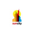 Colorful Overlap City Logo Sign Symbol Icon Royalty Free Stock Photo