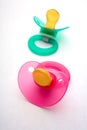 Colorful pacifiers Royalty Free Stock Photo