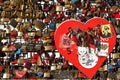 Colorful padlocks, Hohenzollern Bridge, Cologne Royalty Free Stock Photo