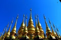 Colorful pagoda and blue sky