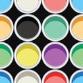 colorful paint cans, vector Royalty Free Stock Photo