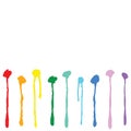 Colorful Paint Dripping Royalty Free Stock Photo