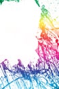 Colorful paint frame Royalty Free Stock Photo