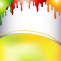 Colorful paint frame Royalty Free Stock Photo