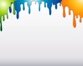Colorful paint frame Royalty Free Stock Photo
