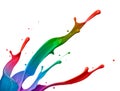 Colorful paint splash