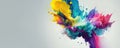 colorful paint splash, creative explosion