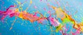 Colorful Paint Splashes Suspended in Air Royalty Free Stock Photo