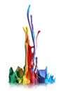 Colorful paint splashing Royalty Free Stock Photo