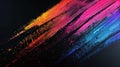 Colorful Paint Splatters on Black Background Royalty Free Stock Photo