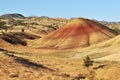 Colorful painted hills and layers of soil, Oregon Royalty Free Stock Photo