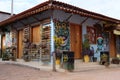 Colorful painted shop in a cobblestone road in the small quaint town of CaetÃÂª-AÃÂ§u, Chapada Diamantina, Brazil