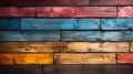 Colorful painted wooden plank background texture Royalty Free Stock Photo