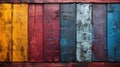 Colorful painted wooden plank background texture Royalty Free Stock Photo