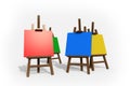 Colorful Painting Easels