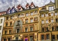 Colorful Paintings Buildings Old Town Lucerne Switzerland