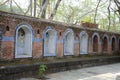 Colorful paintings on the inner wall of a temple at Parvati Hill, Pune, Maharashtra