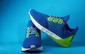 Colorful jogging shoes